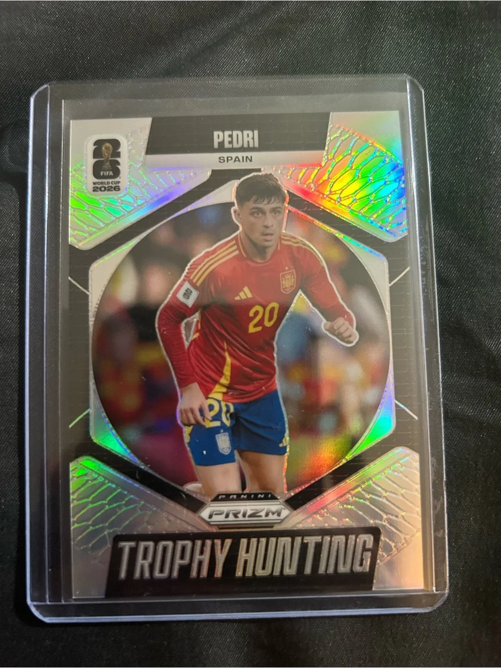Panini Trophy Hunting Soccer Card - Red/Blue - Pedri (Spain)